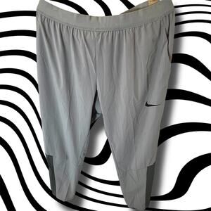 β’NWTβ’ Nike Pro Dri-Fit Grey Track Pants size XL β’ DM5948-073